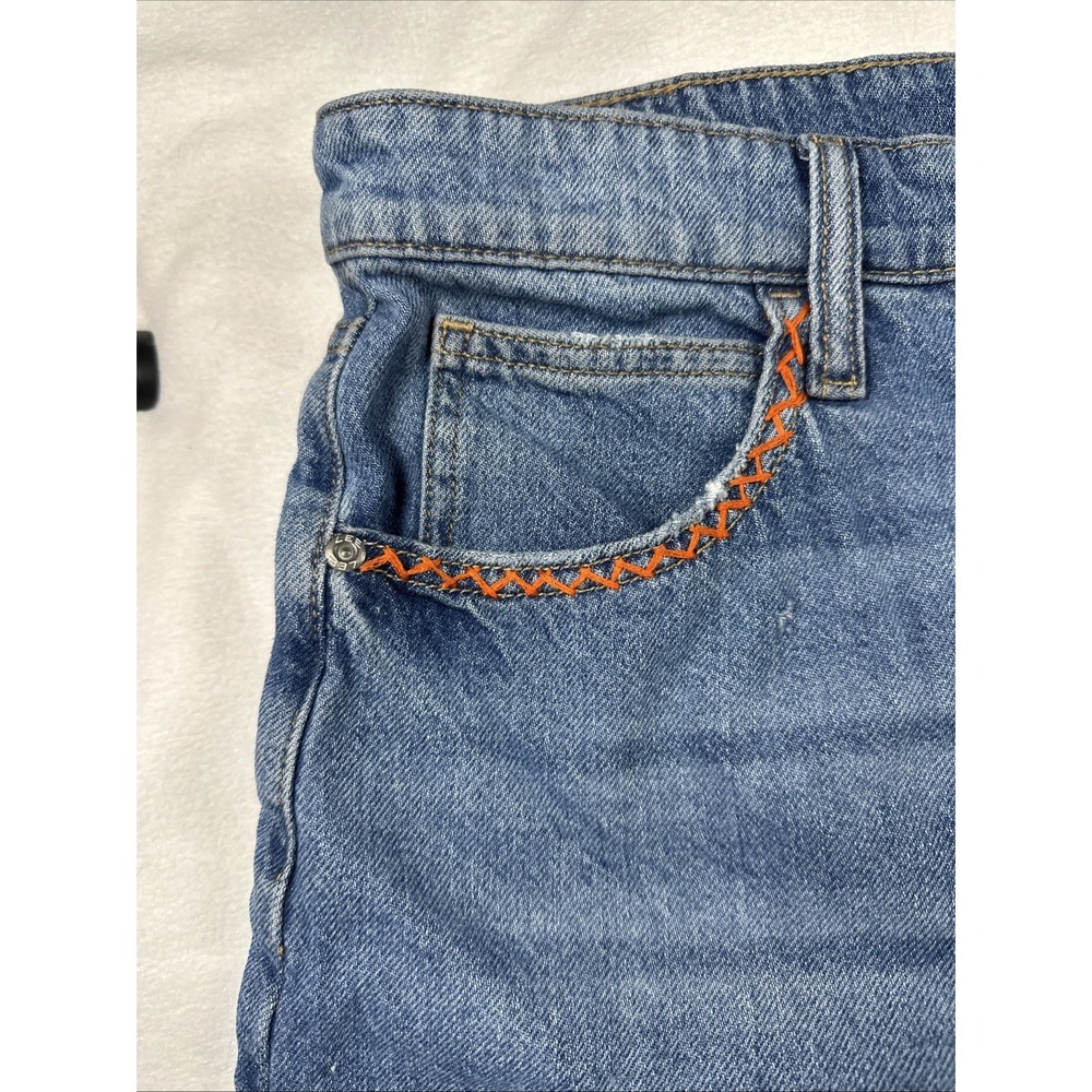 Vintage Lee Women Denim Cottagecore Sunflower Festival Shorts - Picture 5 of 10